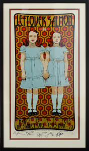 Signed and number Leftover Salmon print in custom frame