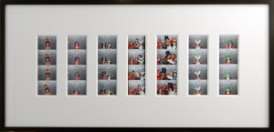 Multi opening custom frame of photo booth prints