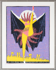 Phish print in art deco frame