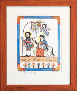 Mexican folk art of nativity scene