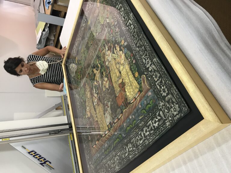 Custom Framed Indian Pichwai Tapestry Anthology Fine Art