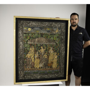 Read more about the article Custom Framed Indian Pichwai Tapestry