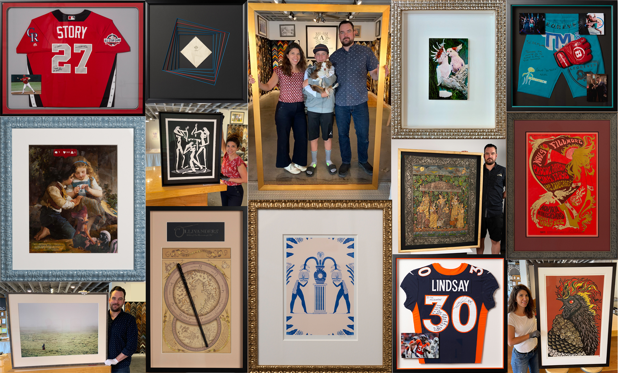 Custom Framing projects by Anthology Fine Art