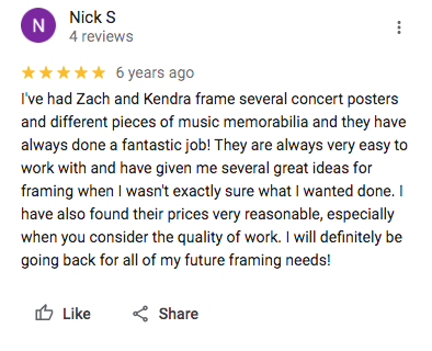 MusicPosterCustomFramingReview